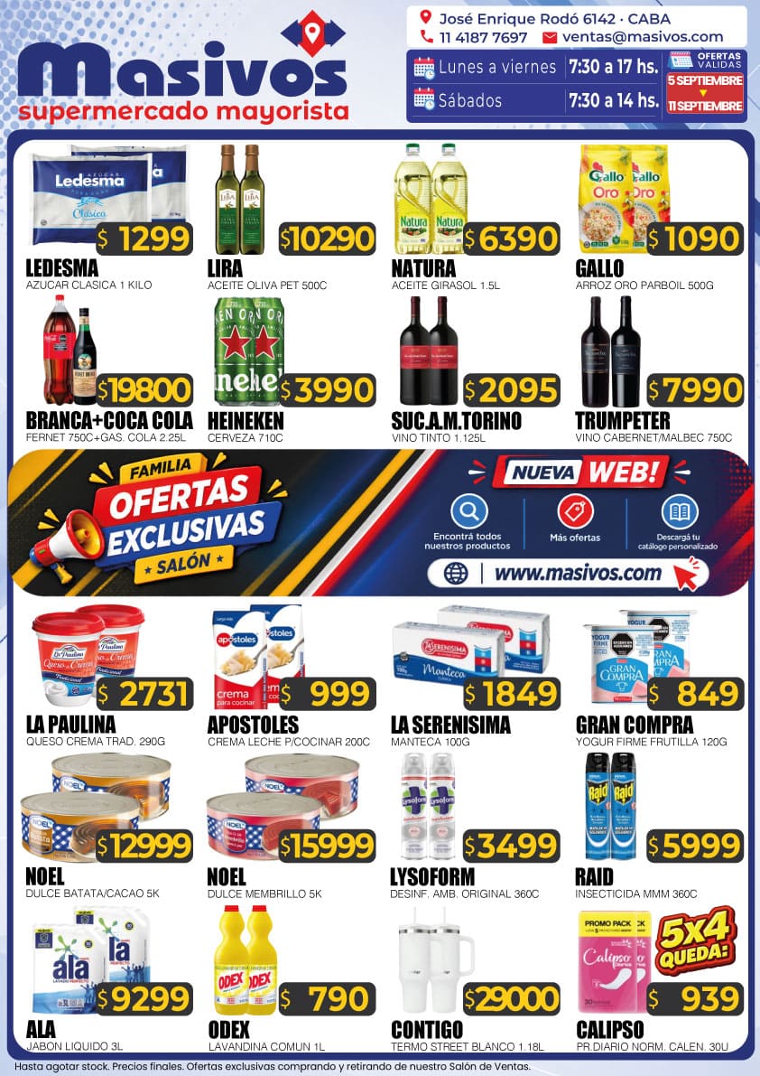 Ofertas exclusivas del Salón Masivos