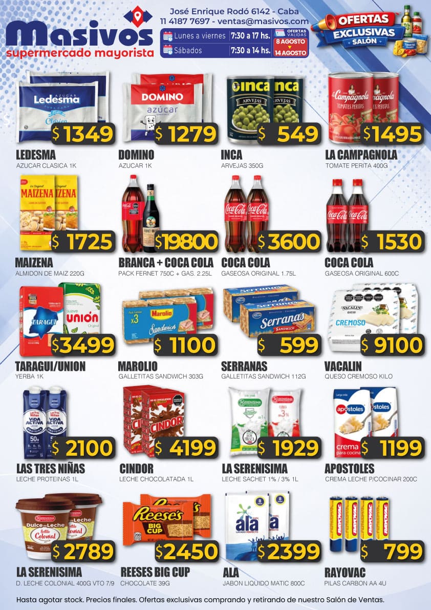 Ofertas exclusivas del Salón Masivos