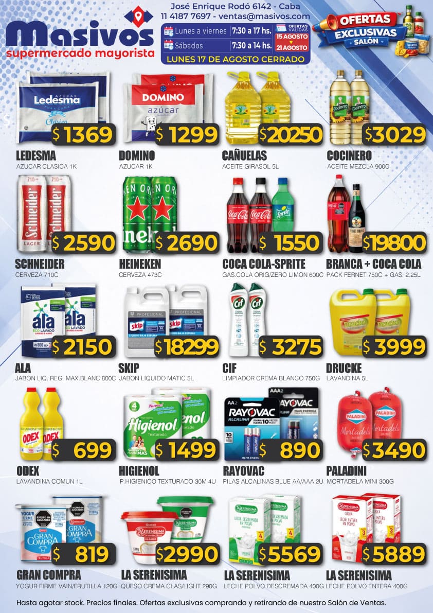 Ofertas exclusivas del Salón Masivos