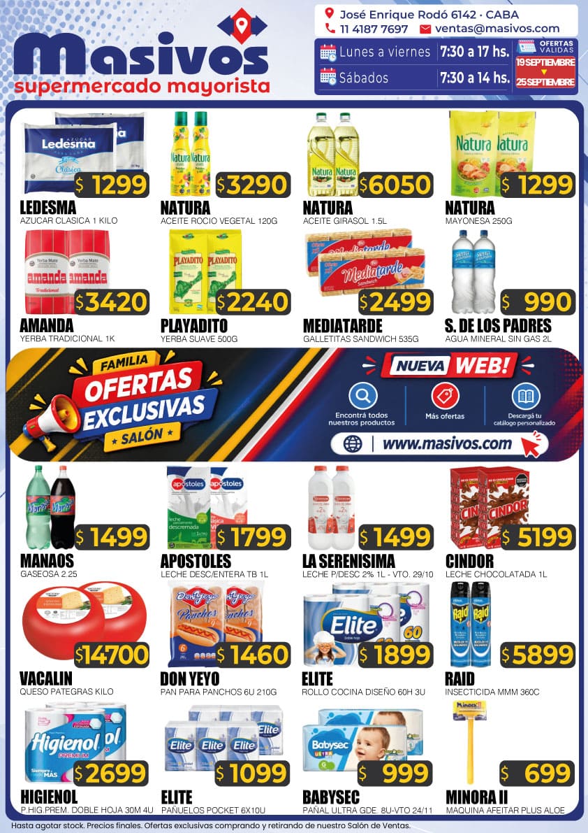 Ofertas exclusivas del Salón Masivos