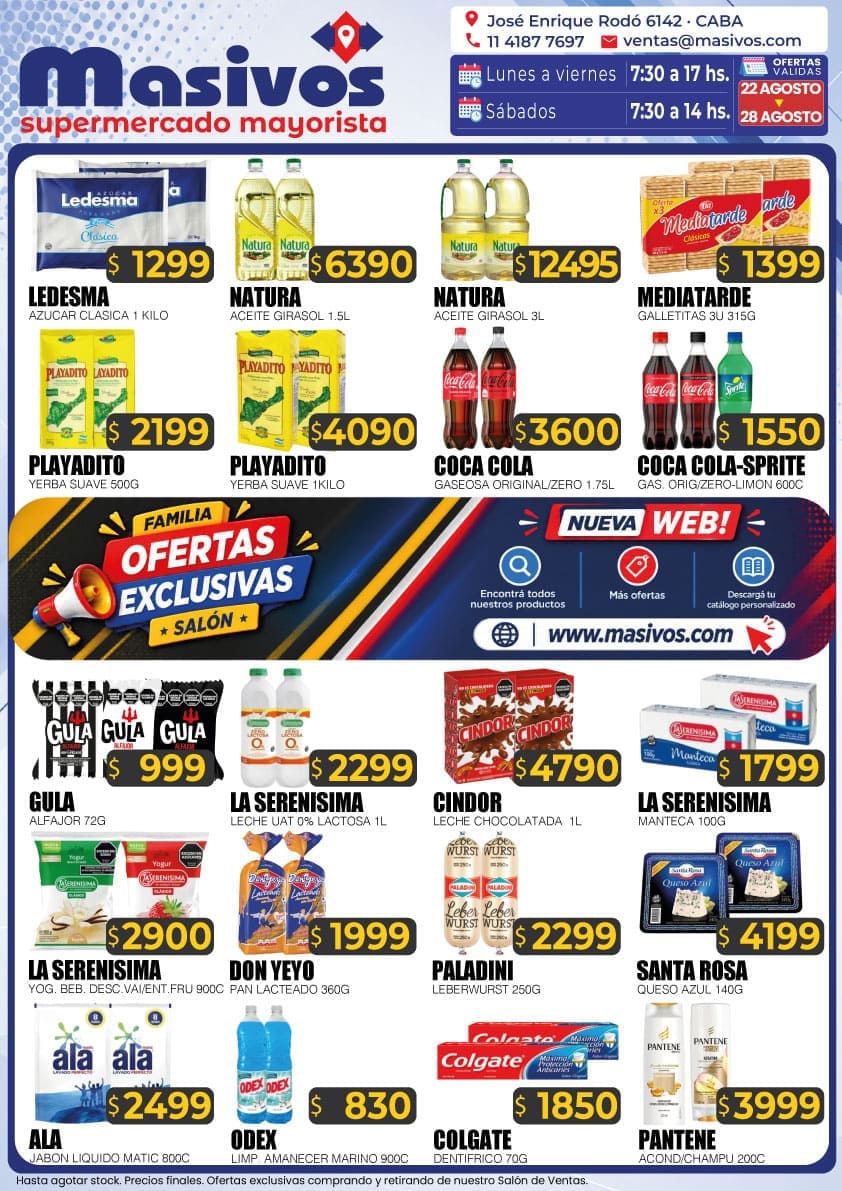 Ofertas exclusivas del Salón Masivos