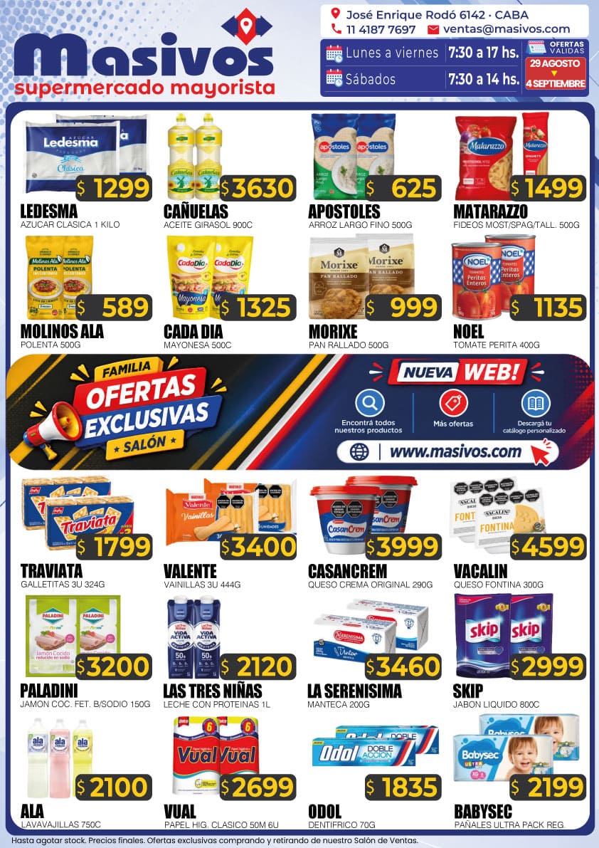 Ofertas exclusivas del Salón Masivos