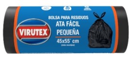 Virutex Bolsa Residuos Cierra Facil 45X55Cm 20 U