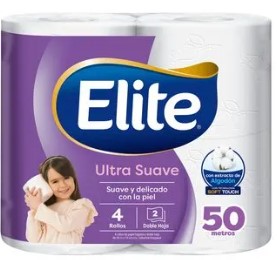 Elite Papel Higienico Dh Ultra Seda 50M 4 U
