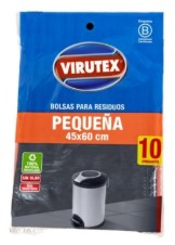 Virutex Bolsa Residuos Plana 45X60Cm 10 U