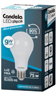 Candela Lampara Led Led Fria 9W U