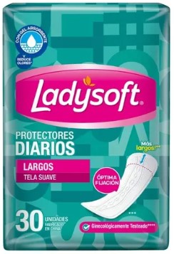 Ladysoft Protectores Diarios Largo 30 U