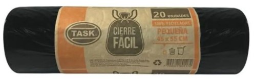 Task Bolsa Residuos Cierra Facil 45X55Cm 20 U