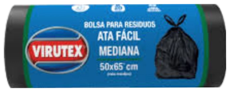 Virutex Bolsa Residuos Cierra Facil 50X65Cm 20 U